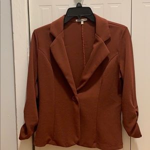 Dark orange blazer